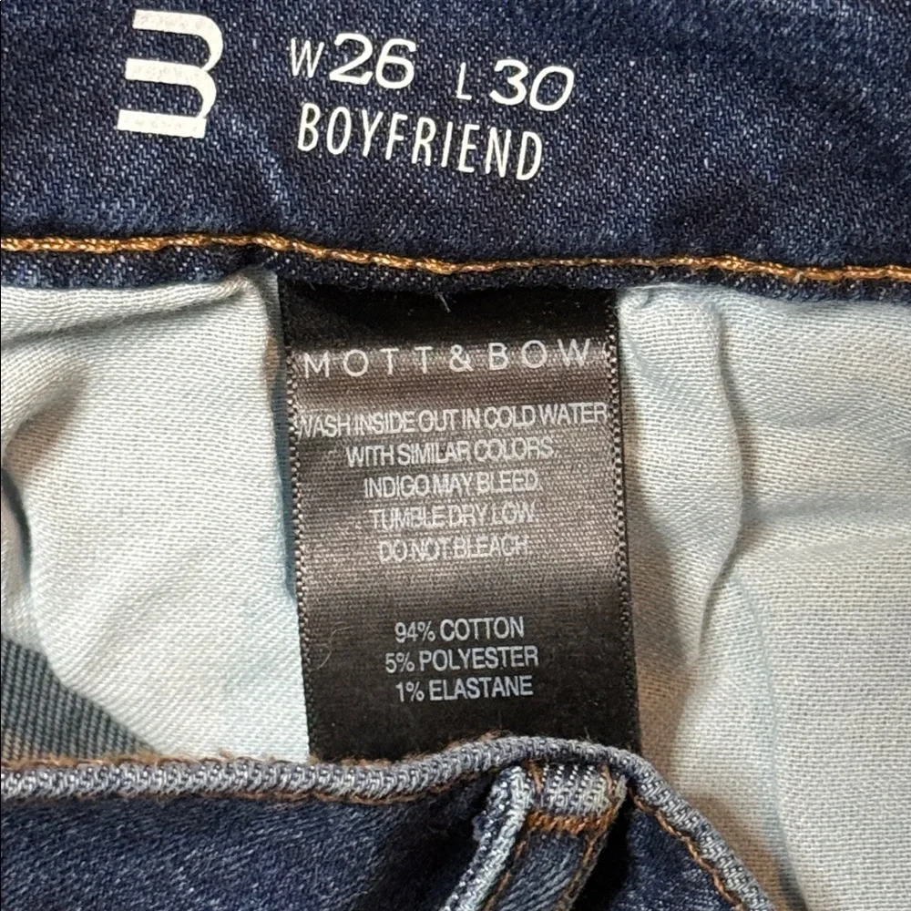 Mott and Bow Boyfriend jeans 26x30 - Picture 4 of 6